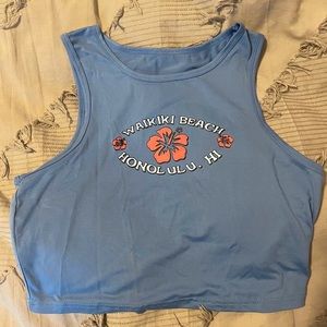 NWOT Waikiki Beach Cropped Tank